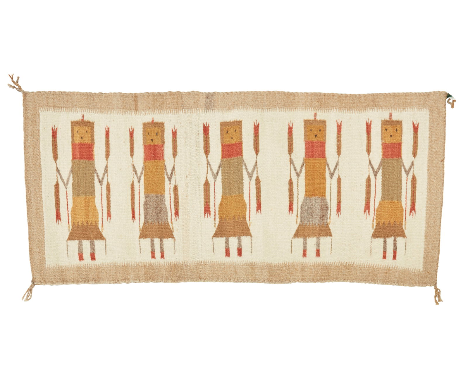 A Navajo Yei pictorial textile (1 of 3)