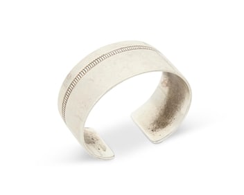 An Allison Lee Navajo sterling silver cuff bracelet