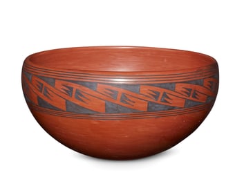 Verla Dewakuku (b. 1932, Hopi-Tewa), A Hopi pottery bowl, late 20th century