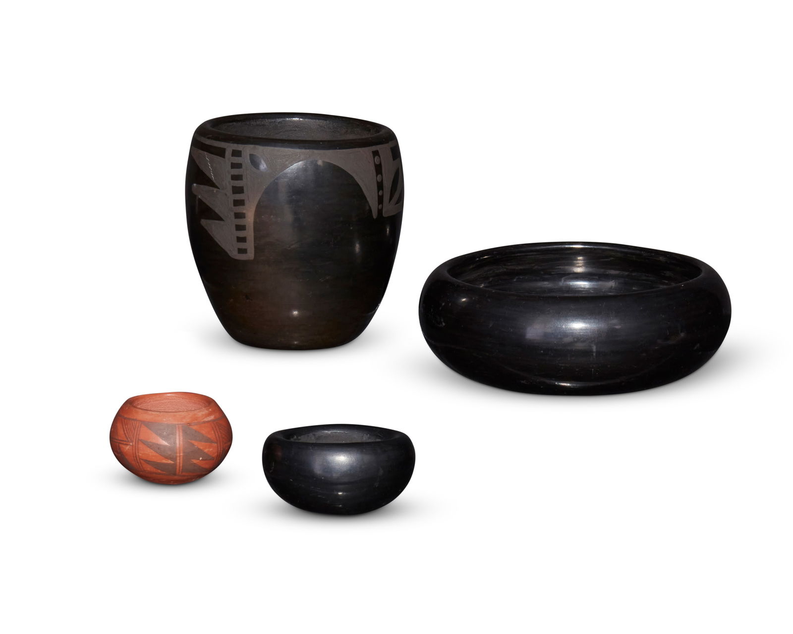 Four Southwest Pueblo pottery bowls (1 of 8)