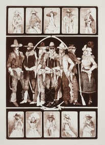 John Doyle (1939-2010), "Cowboys," frontispiece/plate 1 from the "Cowboys" suite, 1974