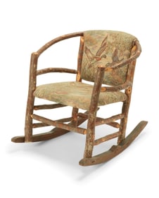 An Old Hickory-style rocking chair
