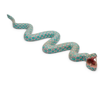 A Southwest-style snake figure