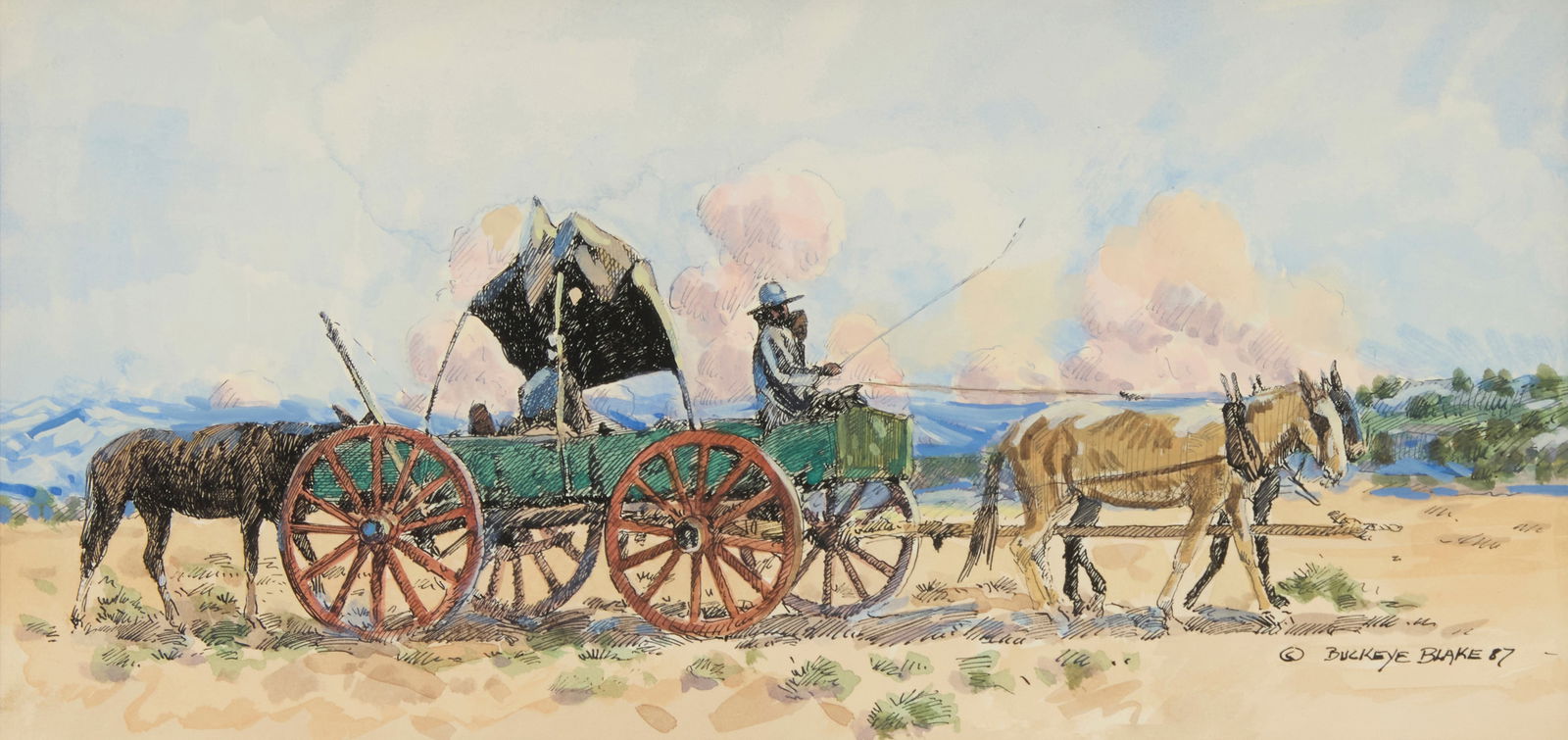 Buckeye Blake (b. 1946), "Navajo Family," 1987 (1 of 7)