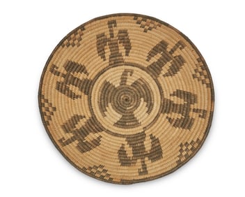 A Pima pictorial tray