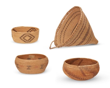 A group of California baskets
