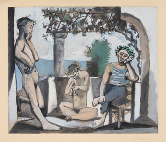 After Pablo Picasso (1881-1973), "Bacchanale," circa 1959-63