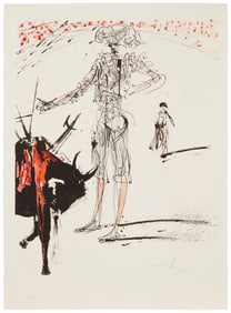 Salvador Dal (1904-1989) ""Bullfight #4 from ""Tauromachie de Dal" 1965"