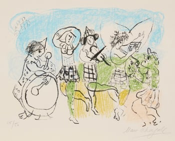 Marc Chagall (1887-1985), "Les Petits Arlequins (The Little Harlequins)," 1962