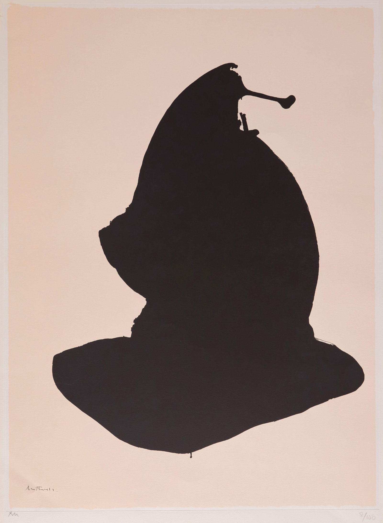 Robert Motherwell (1915-1991), "Africa 10," from the "Africa Suite," 1970 (1 of 11)