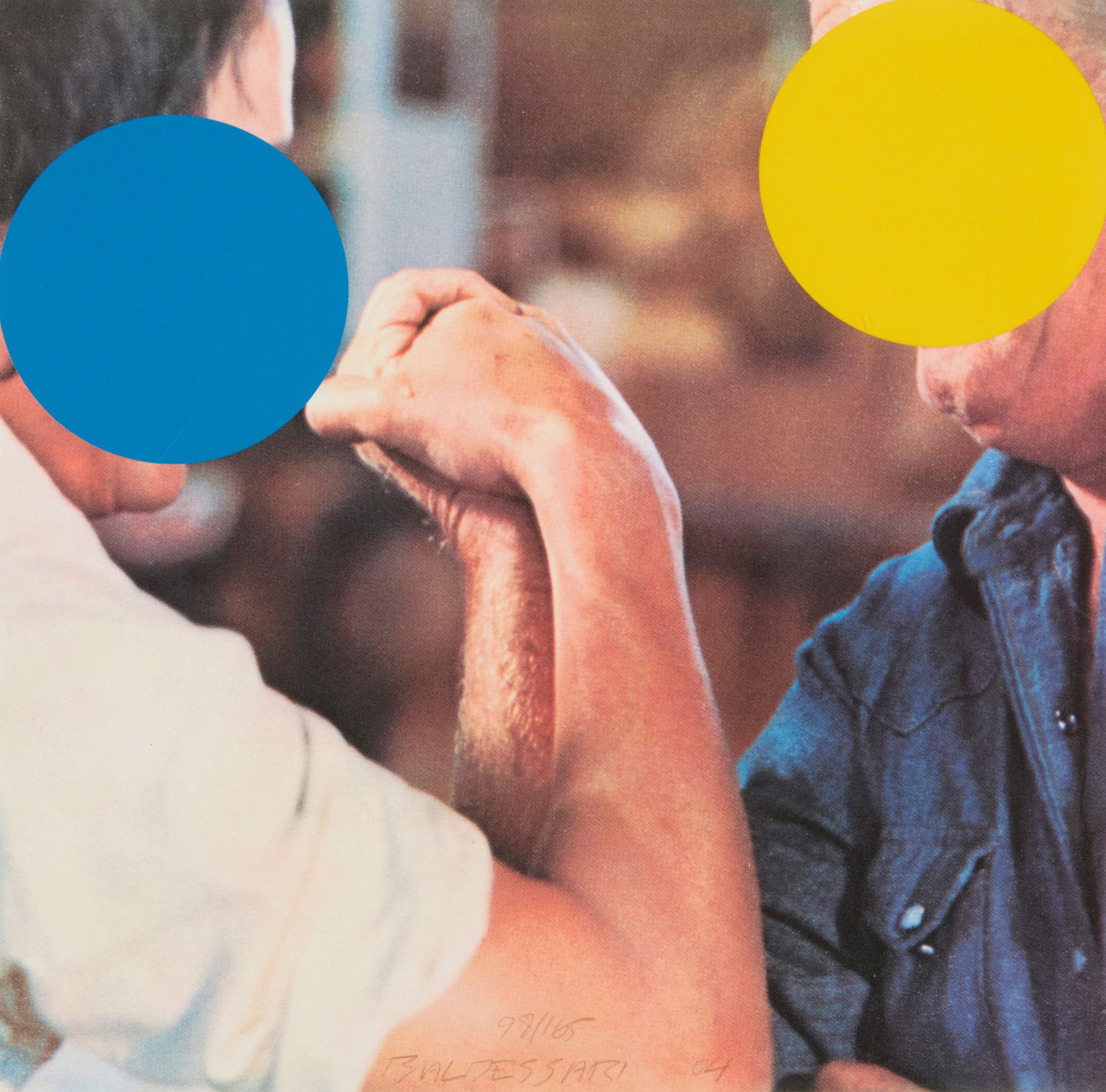 John Baldessari (1931-2020), "Two Opponents (Blue and Yellow)," 2004 (1 of 5)