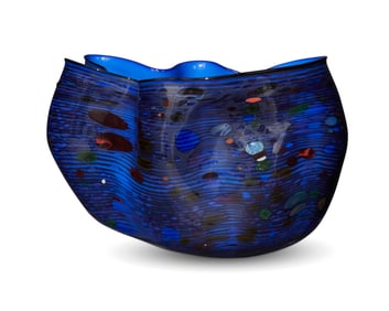Dale Patrick Chihuly (b. 1941), Cobalt Blue Macchia, 1982