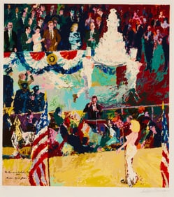 LeRoy Neiman (1921-2012), "Happy Birthday, Mr. President"