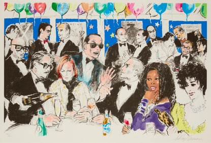 LeRoy Neiman (1921-2012), "Celebrity Night at Spago's," 1993