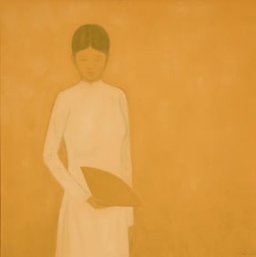 Hong Viet Dung (b. 1962), Lady with a fan