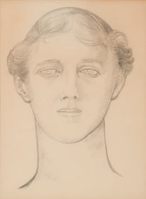 Sir Jacob Epstein (1880-1959), "Study for a bust of Mrs. Francis Dodd"