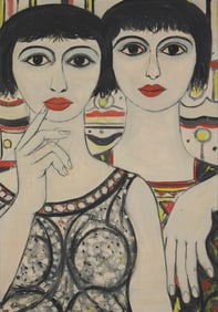 Pompeo Borra (1898-1973), Double portrait