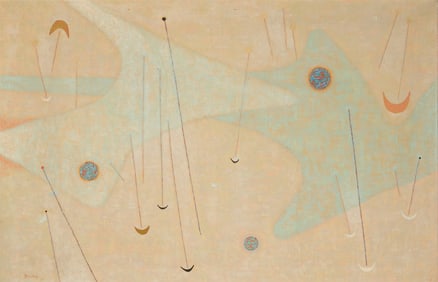 James Bishop (1927-2021), Abstract forms, 1950