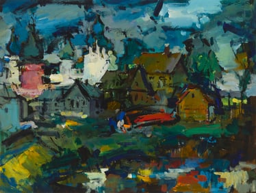Sergei Bongart (1918-1985), Abstract townscape