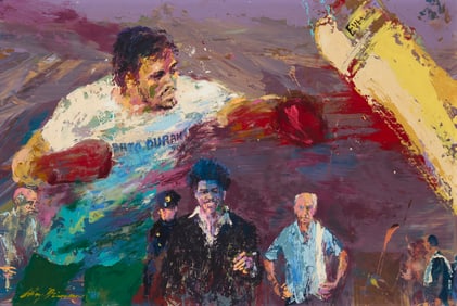 LeRoy Neiman (1921-2012), Roberto Duran in training, 1981