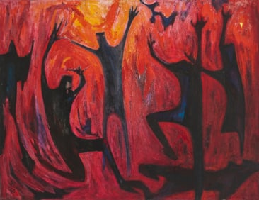 Samella Lewis (1923-2022), Dancing figures, 1968