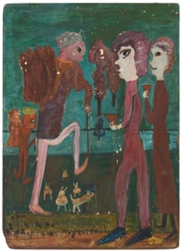 Jon Serl (1894-1993), Figures and animals, circa 1960s