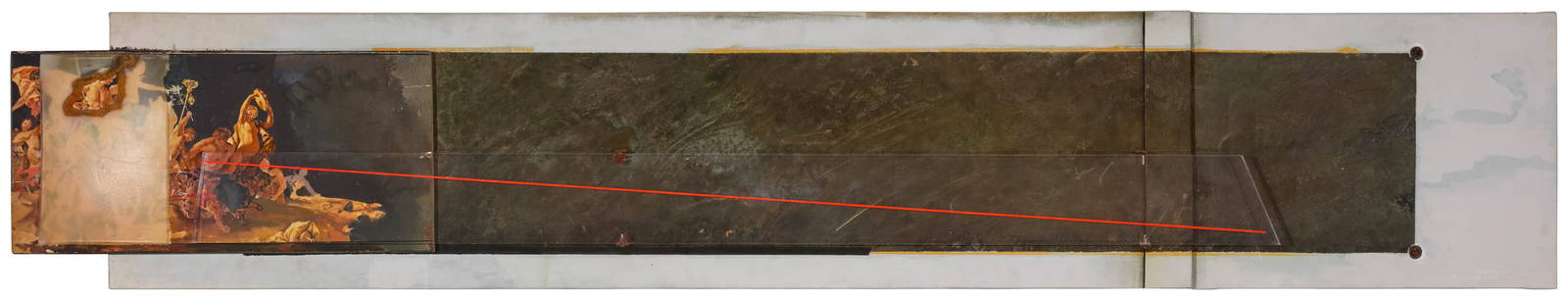 Andrea Vizzini (b. 1949), Classical collage, diptych: Andrea Vizzini(b. 1949)Classical collage, diptychOil, collage, and mixed media on canvasSigned and indistinctly inscribed lower right: Andrea Vizzini2 piecesOverall: 113.5" H x 20" W (irreg.