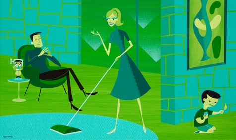 Josh Agle (aka SHAG) (b. 1962), "Match Game," 2005