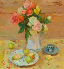 Sergei Bongart (1918-1985), "Roses for Patricia," 1976