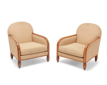 A pair of Pierre Counot Blandin armchairs