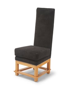 In the manner of Jean Michel Frank (1895-1941), A high-back side chair, late 20th century