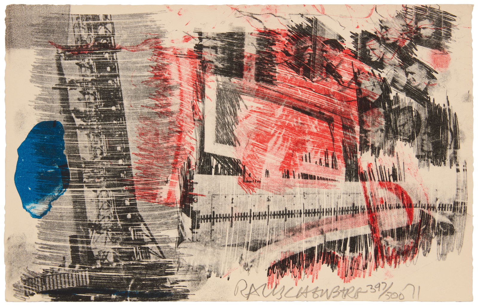 Robert Rauschenberg (1925-2008), "Sub Total," from the "Stoned Moon" series, 1971 (1 of 7)