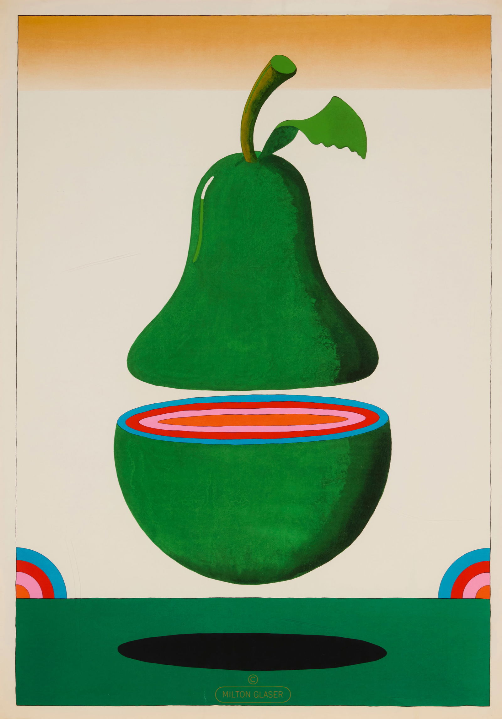 Milton Glaser (1929-2020), "Floating Pear," 1977 (1 of 5)