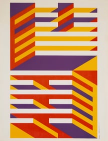 Emil Antonucci (1929-2006), Graphic abstract, circa 1970