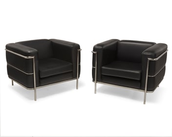 After Charles-Edouard "Le Corbusier" Jeanneret (1887-1965) & Charlotte Perriand (1903-1999), A pair