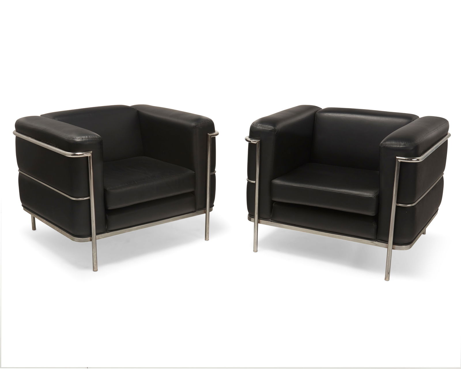 After Charles-Edouard "Le Corbusier" Jeanneret (1887-1965) & Charlotte Perriand (1903-1999), A pair (1 of 6)