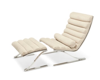 A DIA Modern lounge chair and ottoman