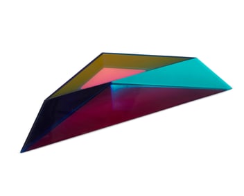 Vasa Velizar Mihich (b. 1933), Rainbow wedge, 1994