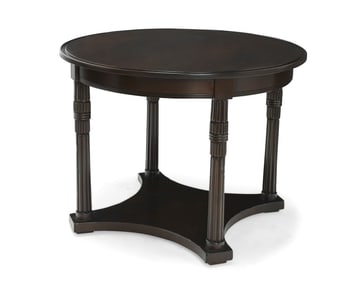 A Greystone wood side table