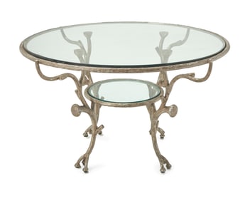 In the manner of Alberto Giacometti (1901-1966), A Modern wrought metal occasional table, late