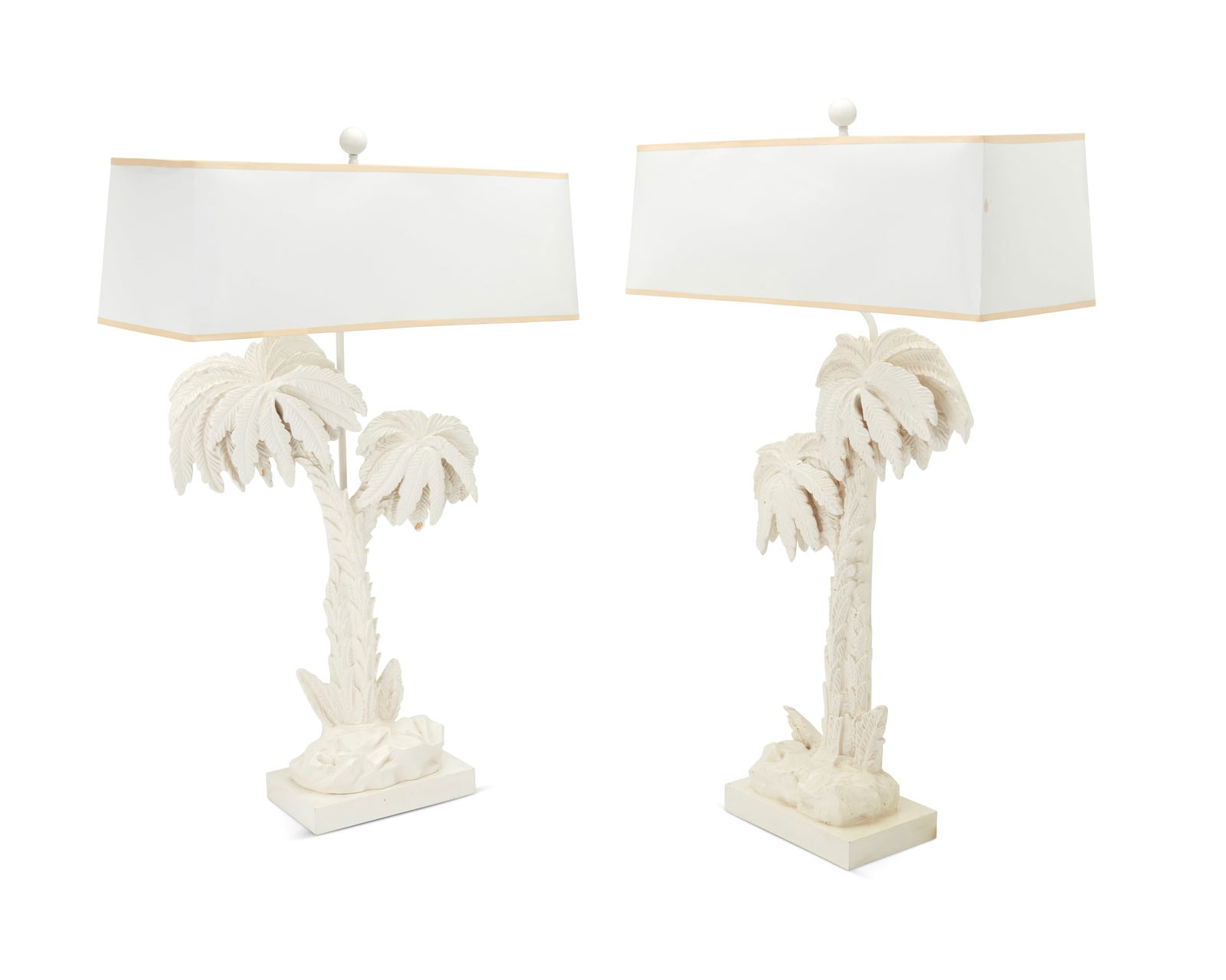 A pair of Contemporary palm tree table lamps (1 of 7)