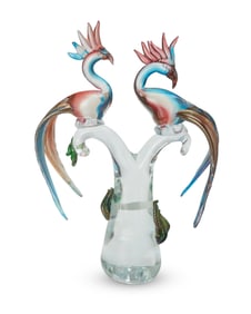Marco Guiman (b. 20th century), A Murano art glass bird sculpture, mid/late 20th century