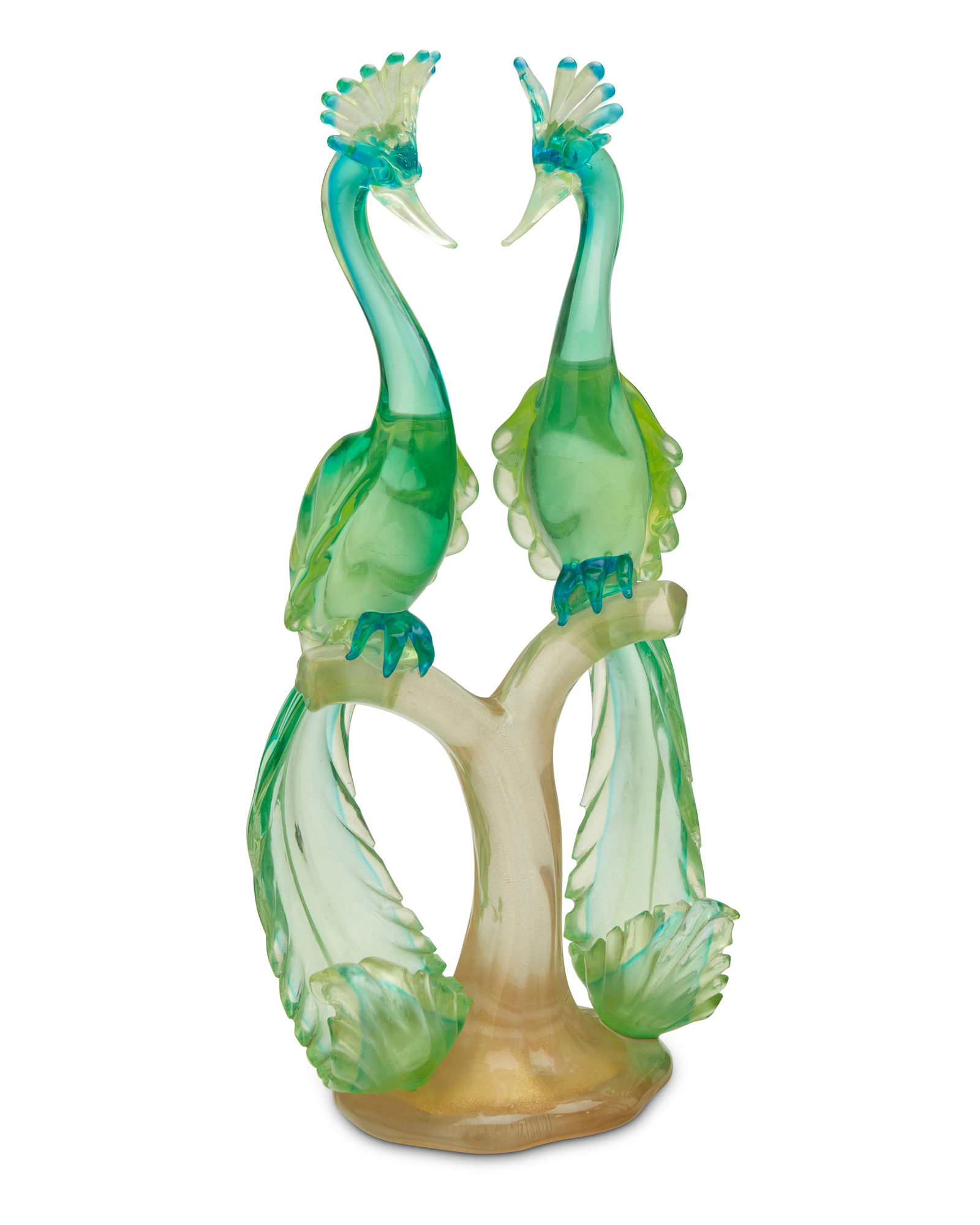 A Murano art glass peacock sculpture (1 of 8)