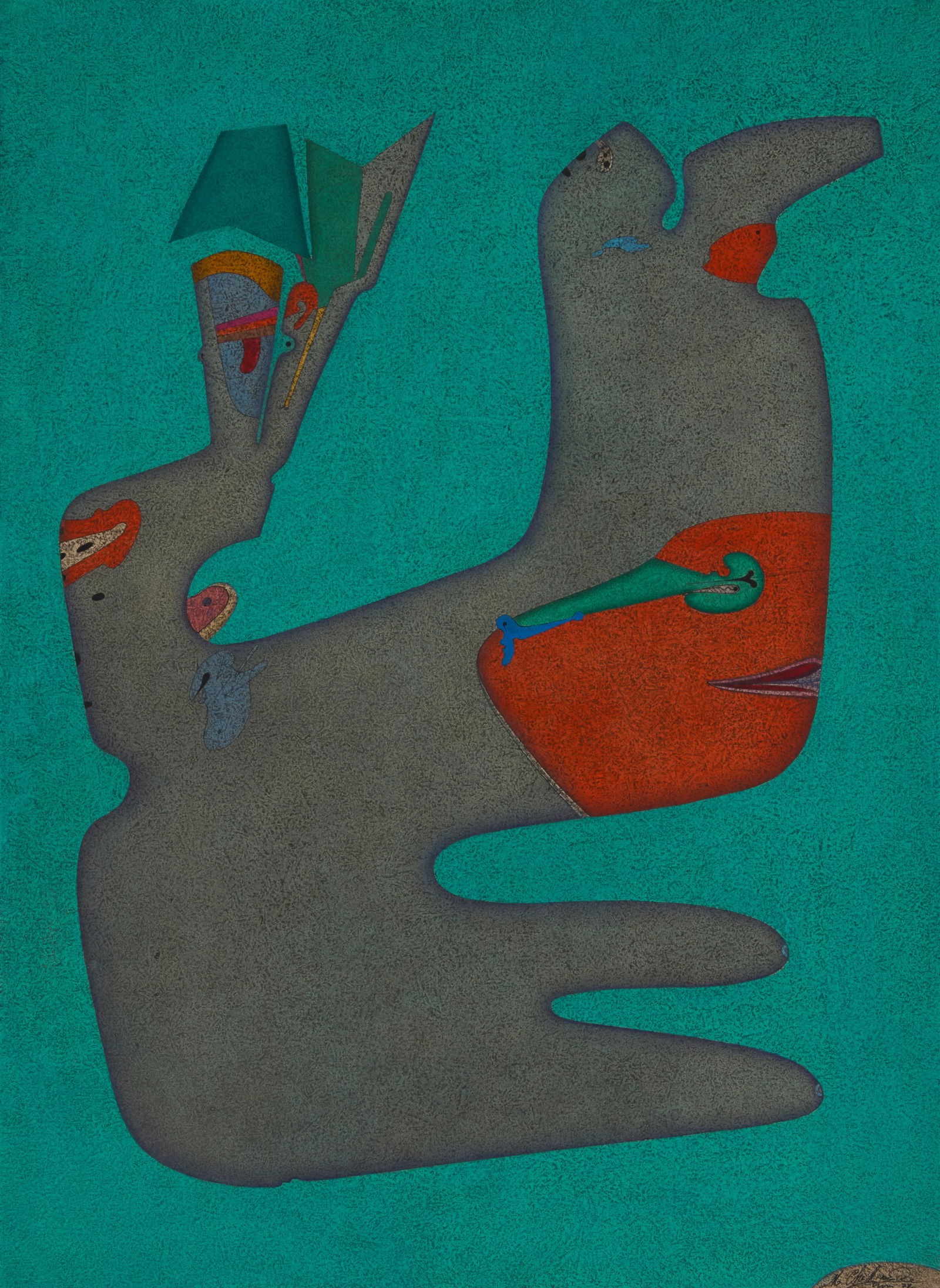 Mihail Chemiakin (b. 1943), "Metaphysical Bust," 1977: Mihail Chemiakin(b. 1943)"Metaphysical Bust," 1977Gouache, watercolor, and ink on paperSigned and dated in ink lower right: M. Chemiakin / 77; dated again and titled in ink, in another hand,