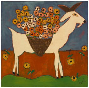 Tres Taylor (20th century), Goat with flowers