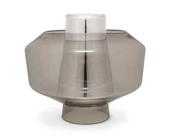 Arik Levy (b. 1963), A grey "Bubble" glass vase, 2014