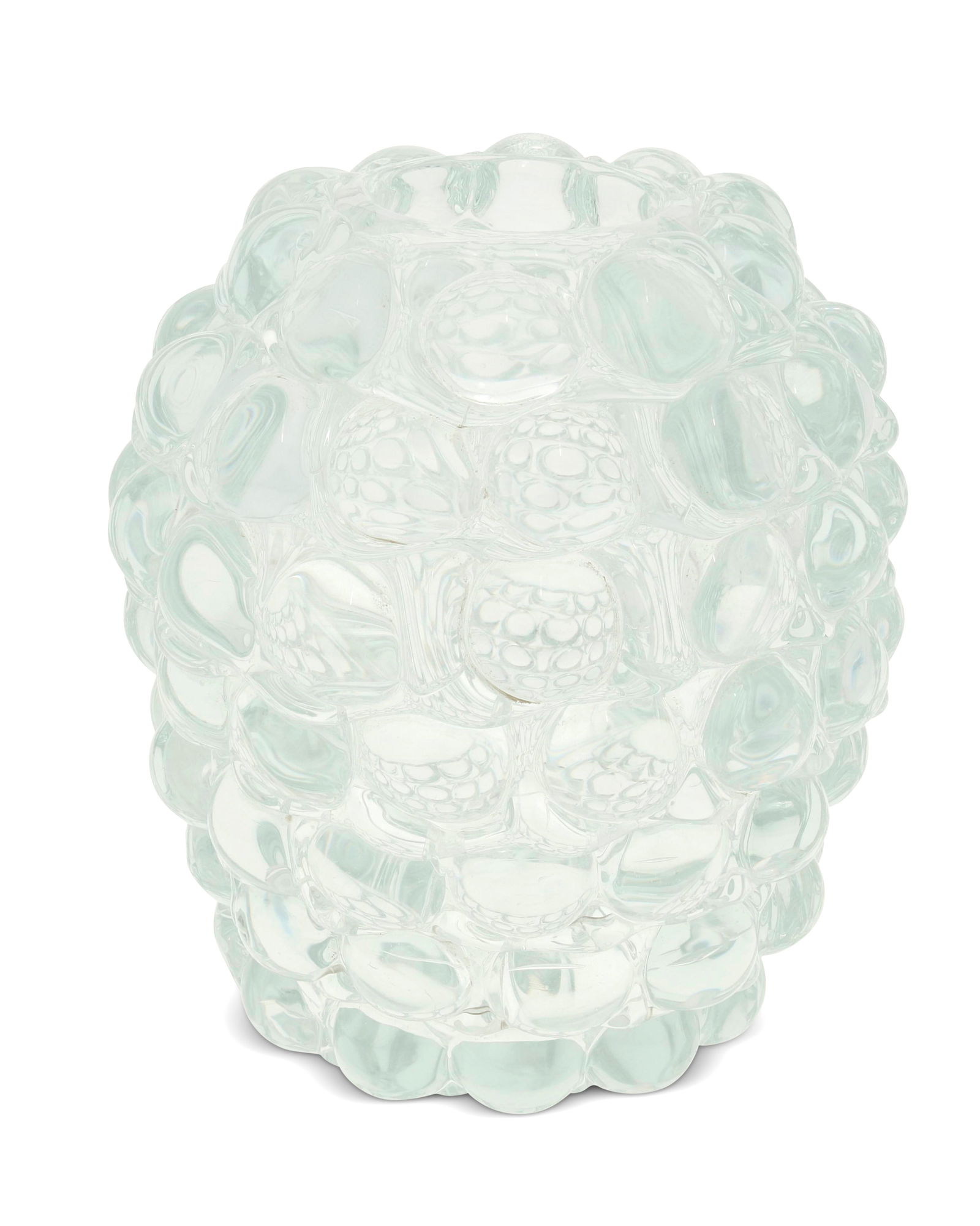 Marie-Rose Kahane (b. 20th century), A "Boboli" Murano art glass vase for Yali Glass, early 21st: Marie-Rose Kahane (b. 20th century)A "Boboli" Murano art glass vase for Yali Glass, early 21st centuryEtched to underside: YaliThe vase with seven horizontal stacked rows of glass beads8.25&