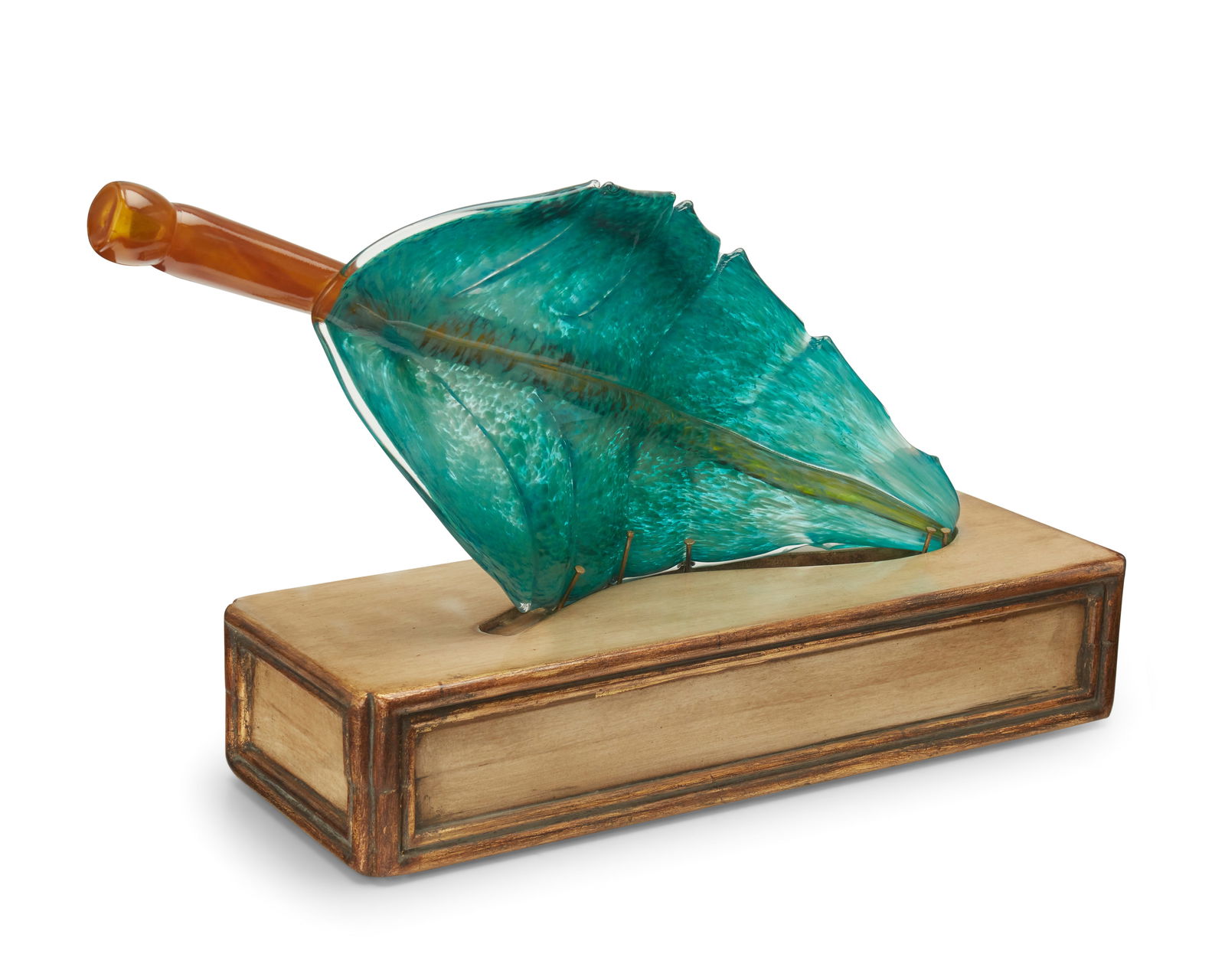 Ginny Ruffner (1952-2025), An art glass leaf sculpture, early 21st century (1 of 6)