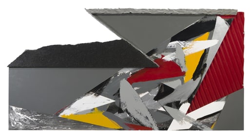 A Contemporary mixed-media wall sculpture