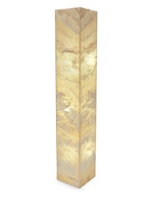 A large onyx pillar lamp